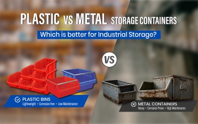 Plastic vs Metal Storage Containers: Which Is Better for Industrial Storage?