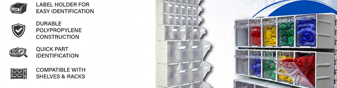 Roo Tilt Bins: The Complete Storage Solution for Faster Access, Better Organization, and Higher Workplace Productivity Roo Tilt Bins: The Complete Storage Solution for Faster Access, Better Organization, and Higher Workplace Productivity