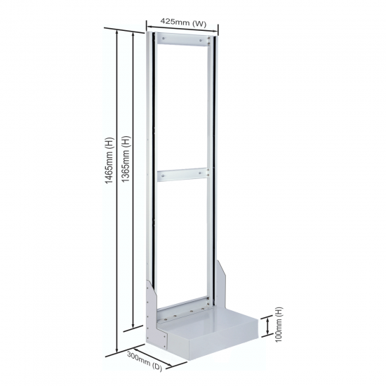 ACO Single Sided Base Unit Stand 425(W) x 1465(H) x 300(D)mm