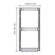ACO Wall mounting Stand 425(W) x 910(H) mm