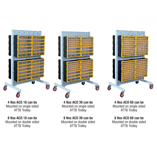 ACO Combination with Tuff Double Sided Louvre Panel Trolley ACO Combination with Tuff Double Sided Louvre Panel Trolley