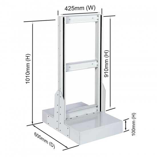 ACO Double Sided Base Unit Stand 425(W) x 1010(H) x 600(D)mm ACO Double Sided Base Unit Stand 425(W) x 1010(H) x 600(D)mm