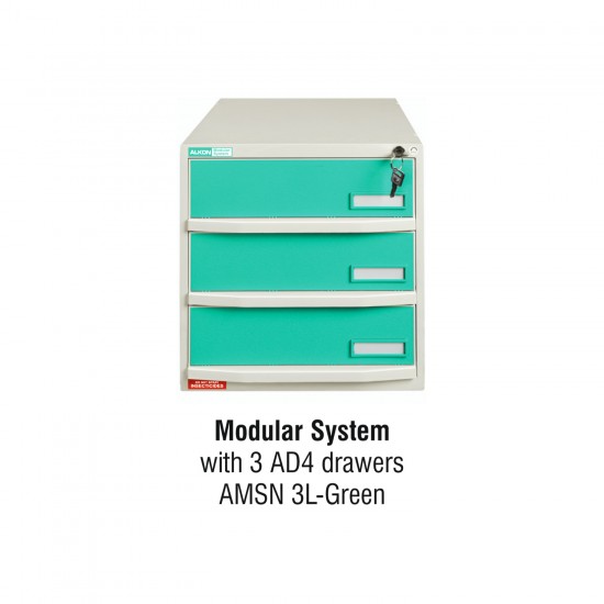 Crash Cart Component with Modular Systems - Hippo bins