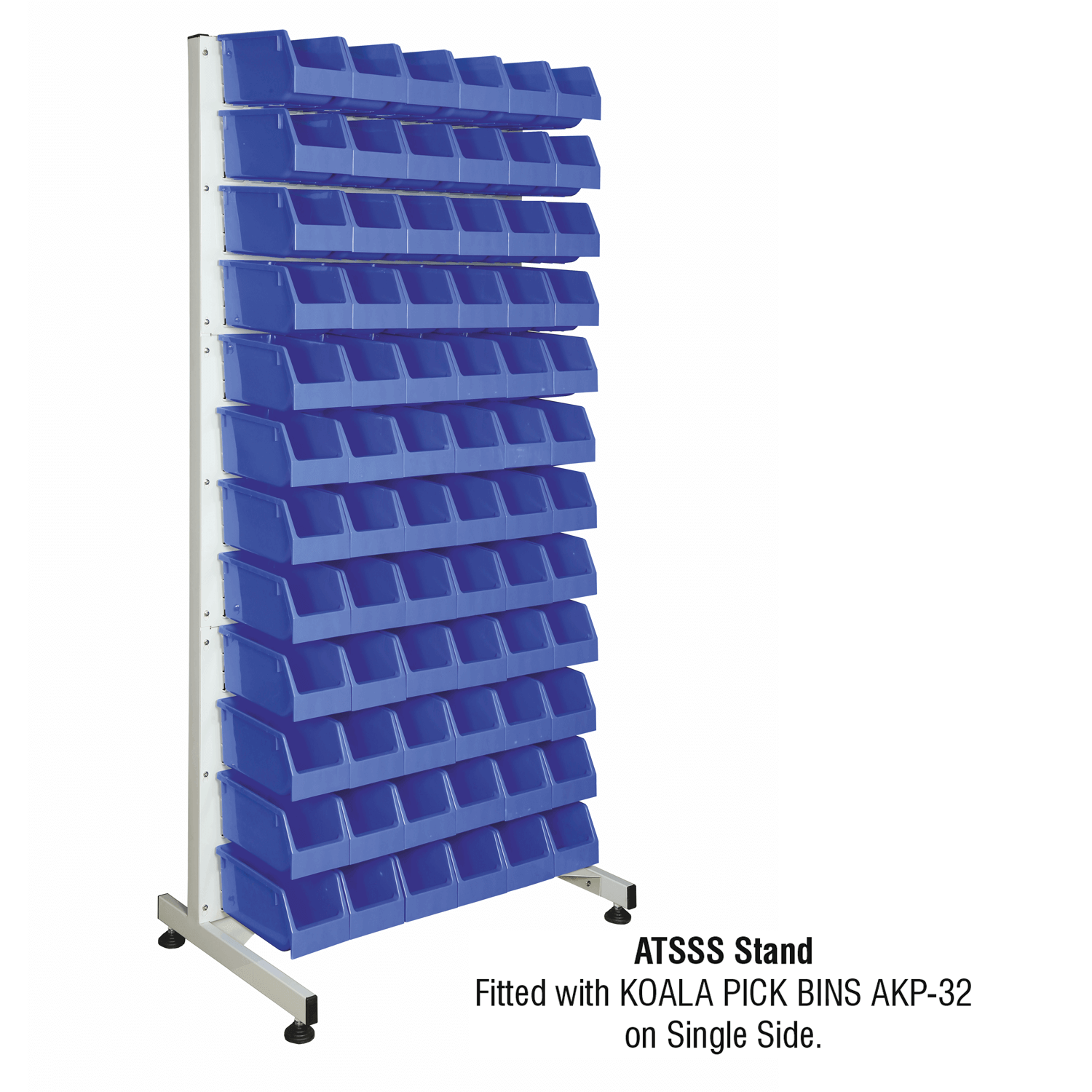 azumaラック 760x600x900 Alkon FPO Alkon Tuff Single Sided Stand : ATSSS with Koala Pick Bins