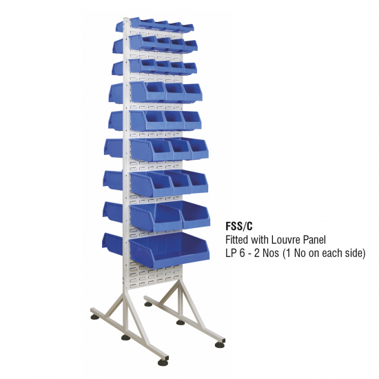 Koala Pick Bins on Louvre Panel Stand : FSS/LP6