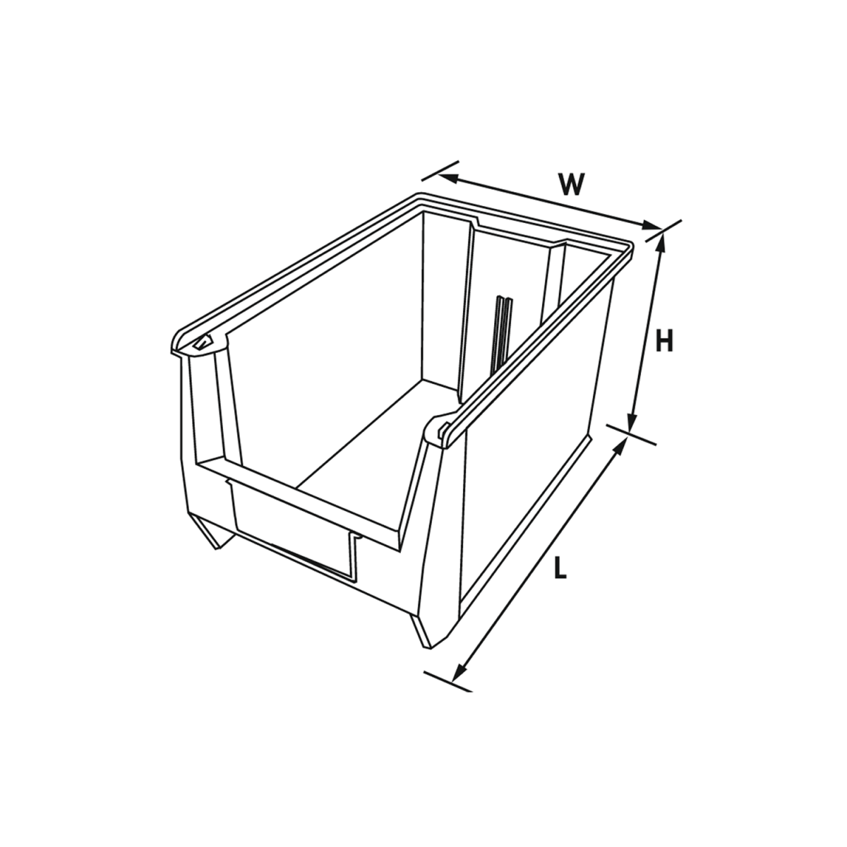 Bull Box Standard FPO Crates and FPO Storage Bins, FPO Material Handling Bins Accessories ...