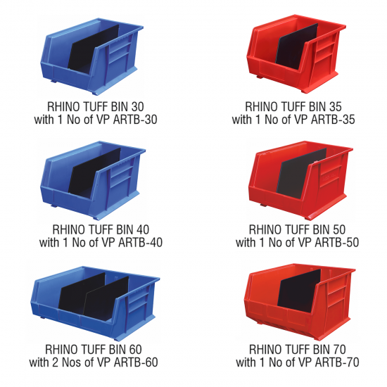 Rhino Tuff Bin Partitions