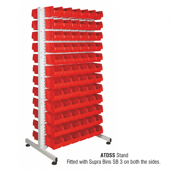 Alkon Tuff Double Sided Stand : ATDSS with Supra Bins