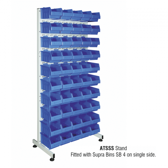 Alkon Tuff Single Sided Stand : ATSSS with Supra Bins