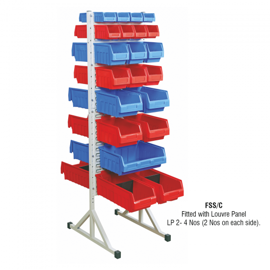 Supra Bins on Louvre Panel Stand : FSS/C