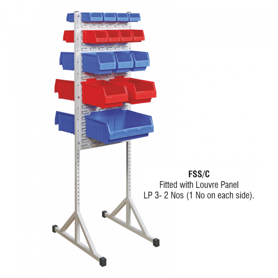 Supra Bins on Louvre Panel Stand : FSS/C