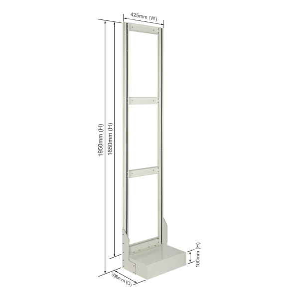 Roo Tilt Bin Unit - Single Sided Size : 425mm (W) x 1950mm (H) x 300mm (D)