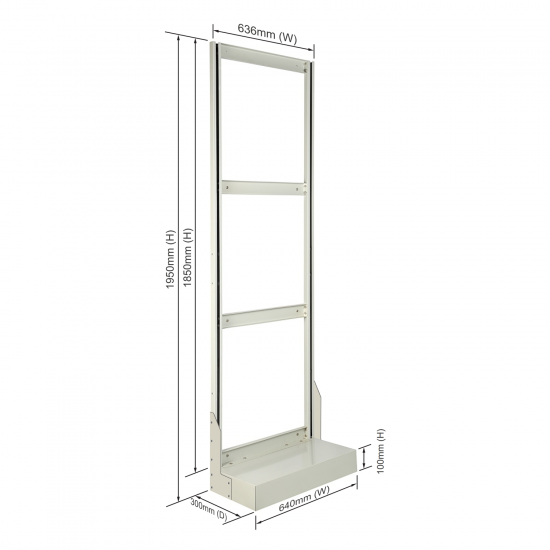 Roo Tilt Bin Unit - Single Sided Size : 640mm (W) x 1950mm (H) x 300mm (D) Roo Tilt Bin Unit - Single Sided Size : 640mm (W) x 1950mm (H) x 300mm (D)