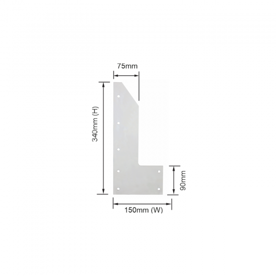 Roo Tilt Bins - Base Side Plate Roo Tilt Bins - Base Side Plate
