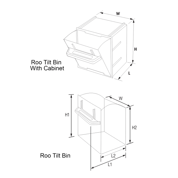 Roo Tilt Bins - RTB 1 Roo Tilt Bins - RTB 1