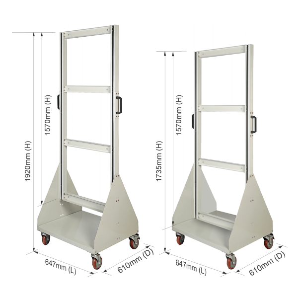 Roo Tilt Bin Double Sided Trolley Size : 647mm (W) x 1920mm (H) x 610mm (D) Roo Tilt Bin Double Sided Trolley Size : 647mm (W) x 1920mm (H) x 610mm (D)