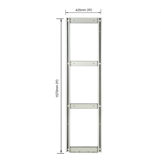 Roo Tilt Bin Unit - Wall Mounted Size : 425mm (W) x 1570mm (H)