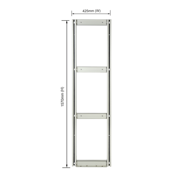 Roo Tilt Bin Unit - Wall Mounted Size : 425mm (W) x 1570mm (H)
