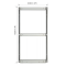 Roo Tilt Bin Unit - Wall Mounted Size : 636mm (W) x 1160mm (H)