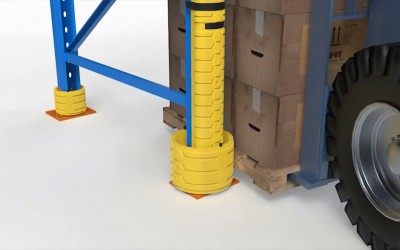 Pallet Deflector Front Post Animation