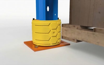 Pallet Deflector Rear Post Animation