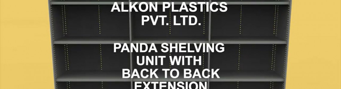 Panda Shelving Unit with Back to Back Extension