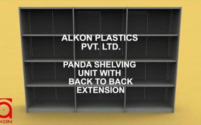 Panda Shelving Unit with Back to Back Extension
